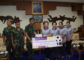 Tollway support sport equipments for students in 3 Southern border provinces