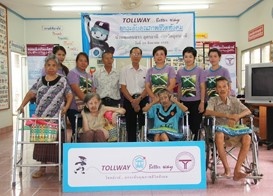 Tollway ,Elevate the Quality of Society at the Elderly at Adult House Udornthani