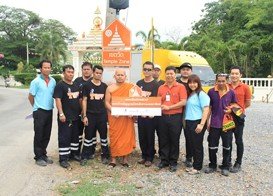 Solar - Power Signage at Wat Nong Sak in Saraburi