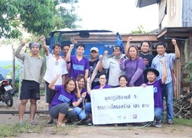 CSR Team helping people who effected from Earthquake in Mae Sa Rouy in Chiangrai